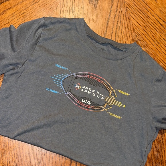 Under Armour Kids Dark Gray Graphic Tee - Picture 1 of 1